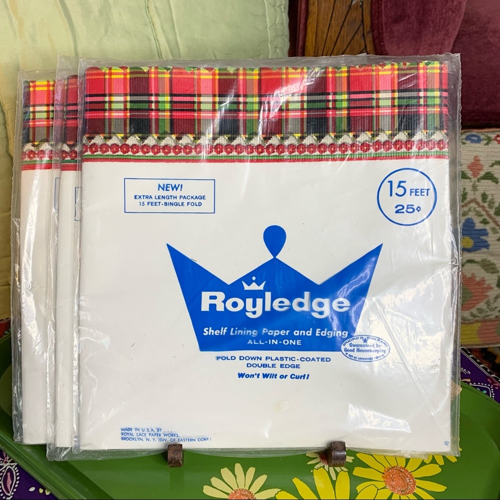 60s Tartan Shelf Paper by Royledge